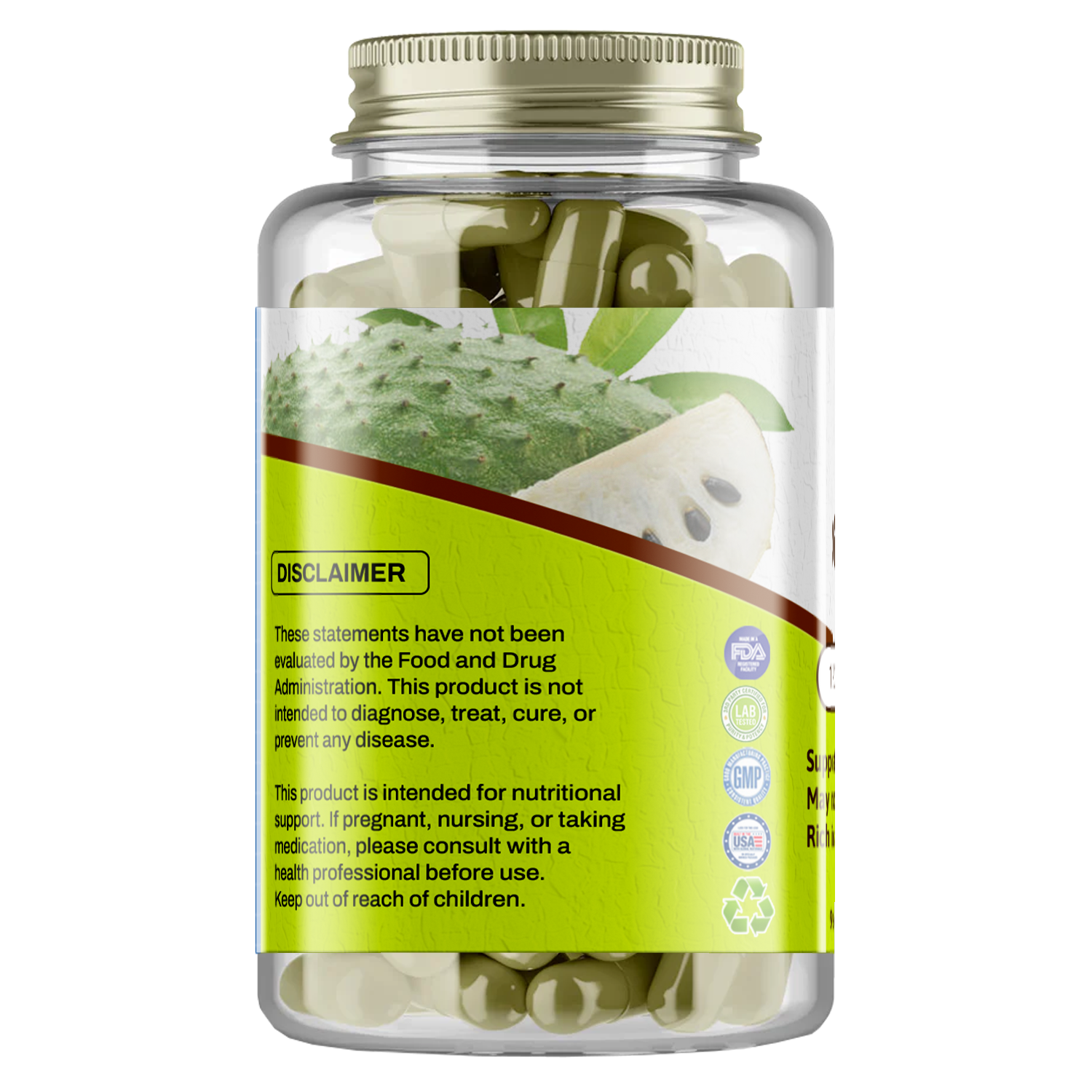 Soursop Leaf Capsules (Mother Earth's Nature Shield)