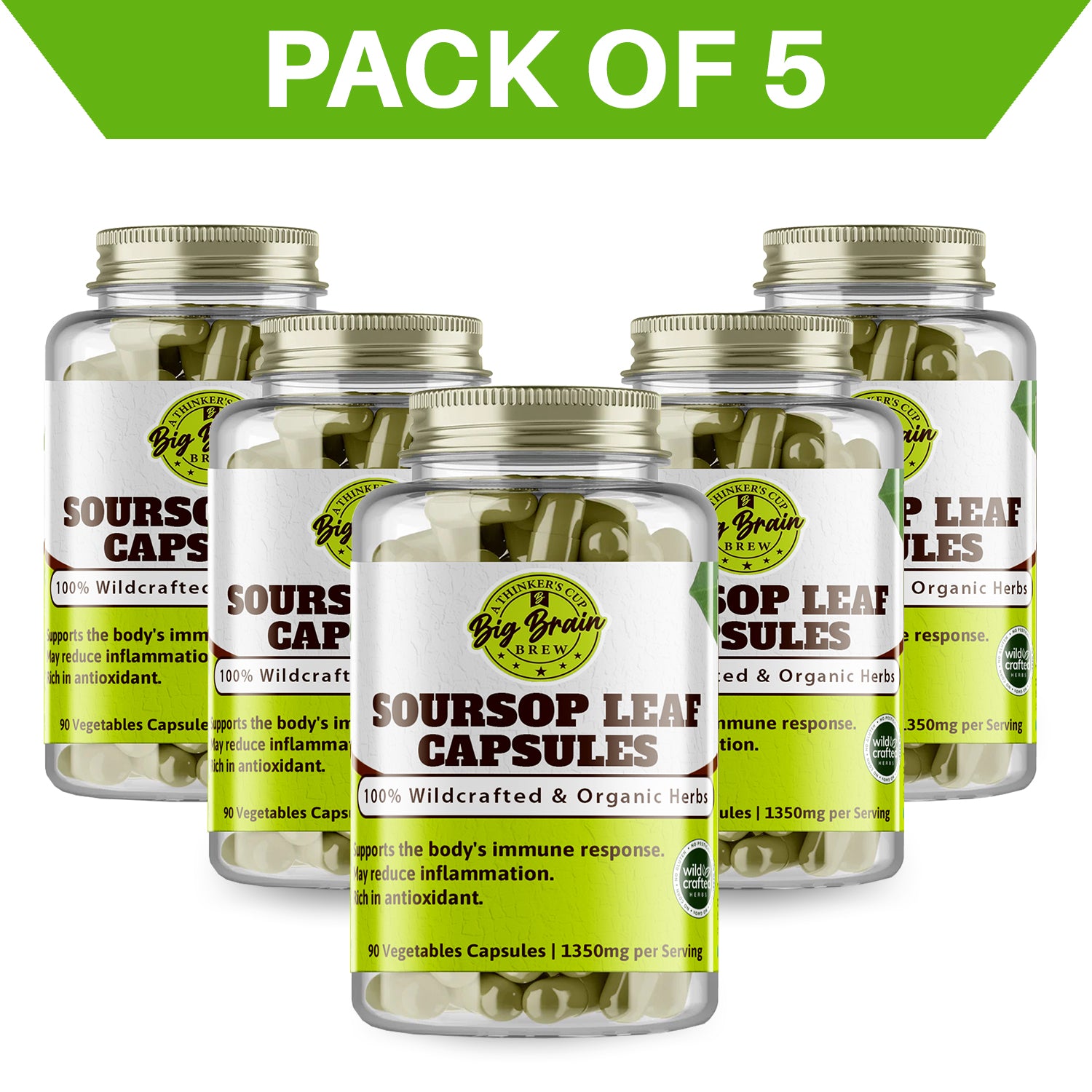 Soursop Leaf Capsules (Mother Earth's Nature Shield)