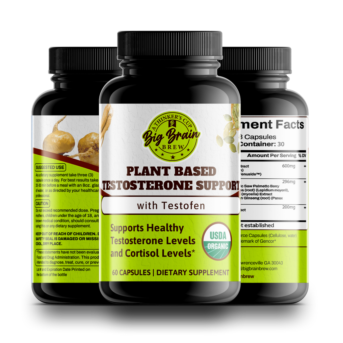 Plant-based Testosterone Support (With Testofen)