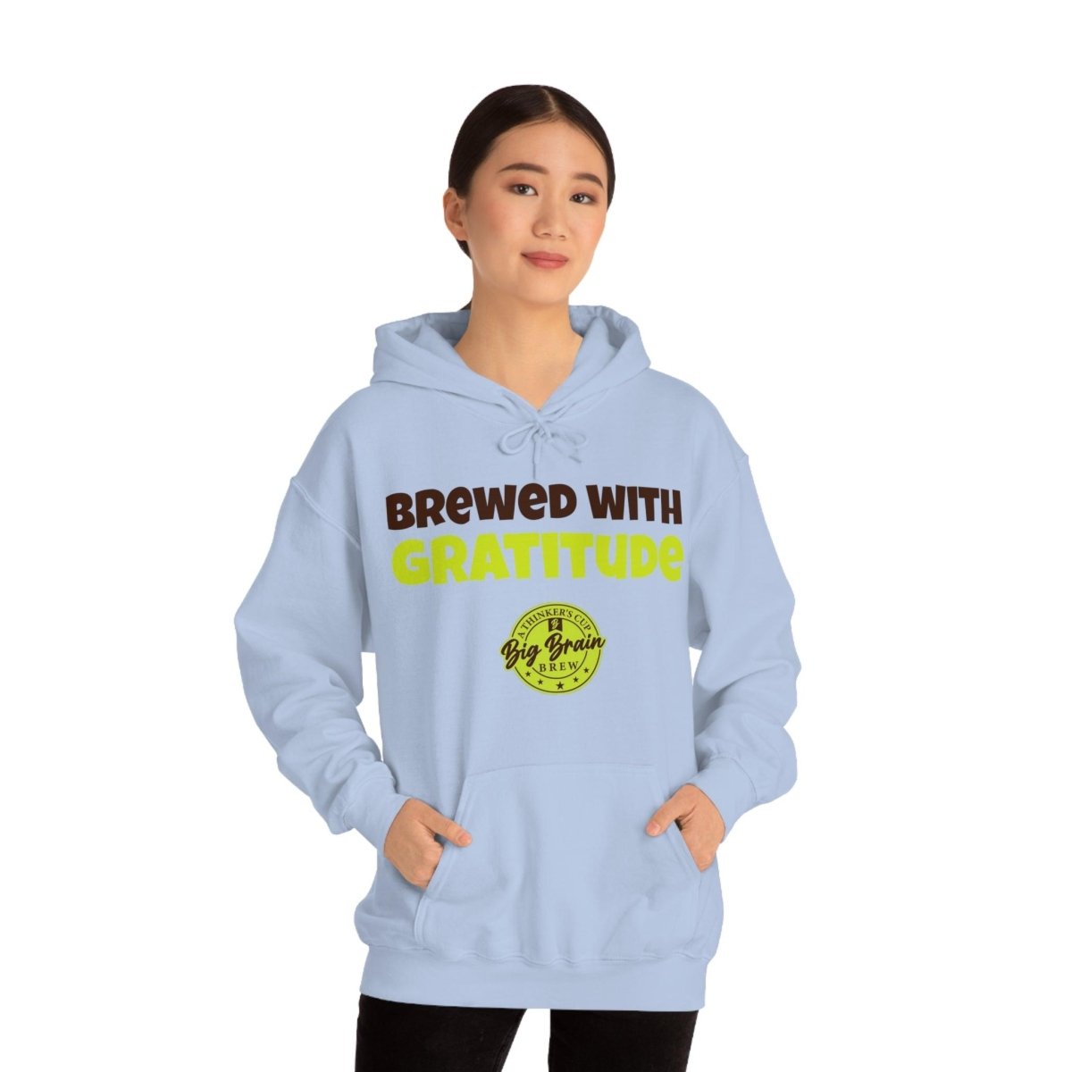 Brewed with Gratitude Unisex Heavy Blend™ Hooded Sweatshirt - Big Brain Brew