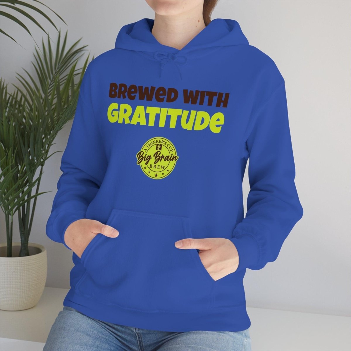 Brewed with Gratitude Unisex Heavy Blend™ Hooded Sweatshirt - Big Brain Brew