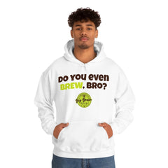 Do You Even BREW, Bro? Unisex Heavy Blend™ Hooded Sweatshirt - Big Brain Brew