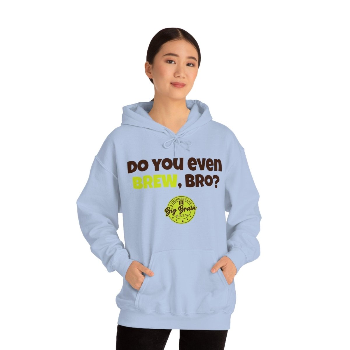 Do You Even BREW, Bro? Unisex Heavy Blend™ Hooded Sweatshirt - Big Brain Brew