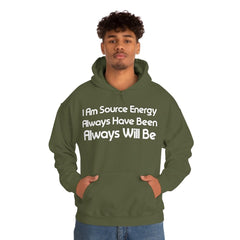 I Am Source Energy and Always Will Be Unisex Heavy Blend™ Hooded Sweatshirt - Big Brain Brew