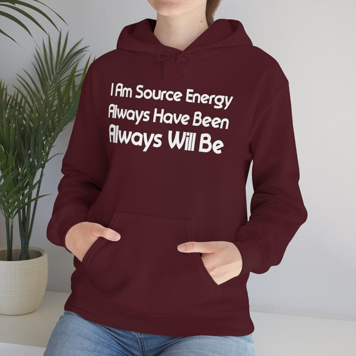 I Am Source Energy and Always Will Be Unisex Heavy Blend™ Hooded Sweatshirt - Big Brain Brew