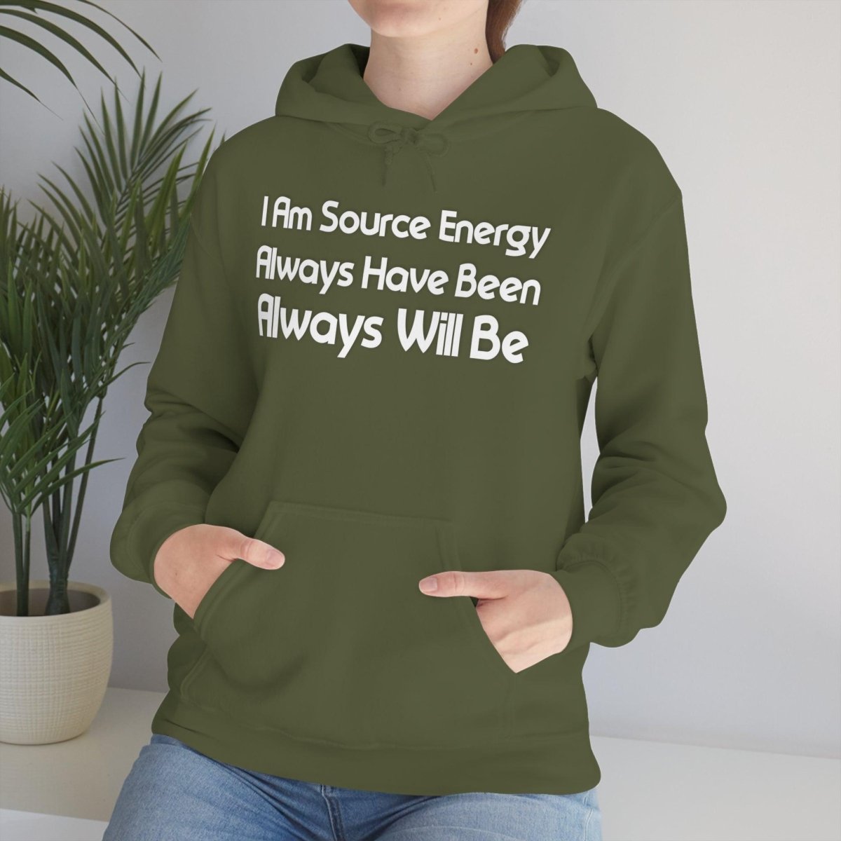 I Am Source Energy and Always Will Be Unisex Heavy Blend™ Hooded Sweatshirt - Big Brain Brew