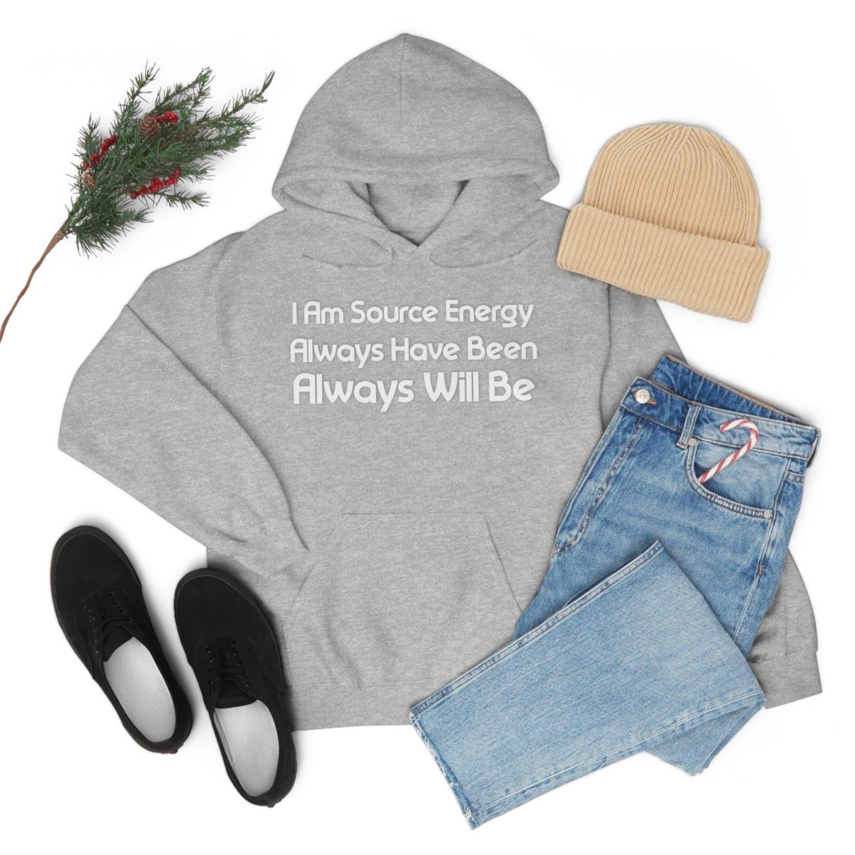 I Am Source Energy and Always Will Be Unisex Heavy Blend™ Hooded Sweatshirt - Big Brain Brew